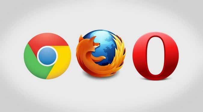Opera Chrome Firefox